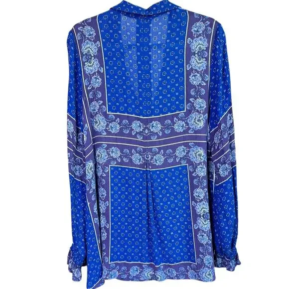 Free People Changing Times Oversized Print Tunic Top
